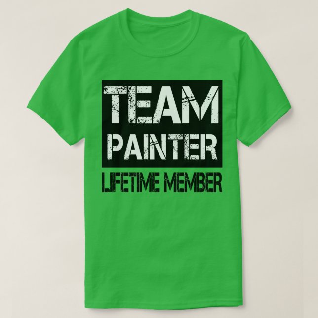 Team Painter Lifetime-Mitglied T-Shirt (Design vorne)