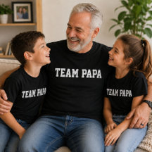Team Papa Varsity Lustiger Vatertag Geschenk