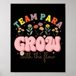 Team Para Lehrer Wachsen Mit Dem Fluss Paraprofess Poster