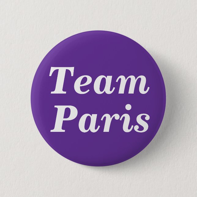 Team Paris Abzeichen Button (Vorderseite)