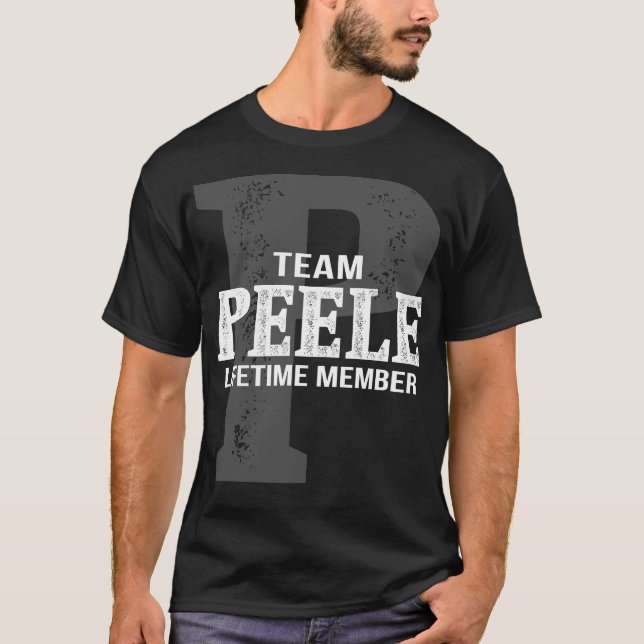 Team PEELE Lifetime-Mitglied T-Shirt (Vorderseite)