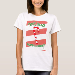 Team Pfefferminz Lustiges Weihnachts-Slogan-Design T-Shirt