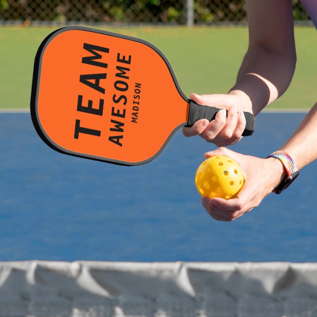 Team Phantastisch Funny Sports Einfache Typografie Pickleball Schläger (InSitu)