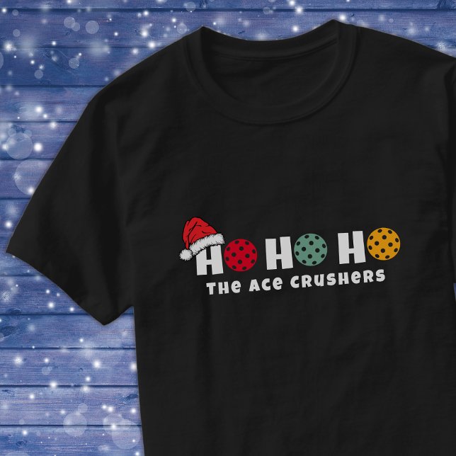 Team Pickleball Ho Ho Ho Weihnachten T-Shirt (Von Creator hochgeladen)