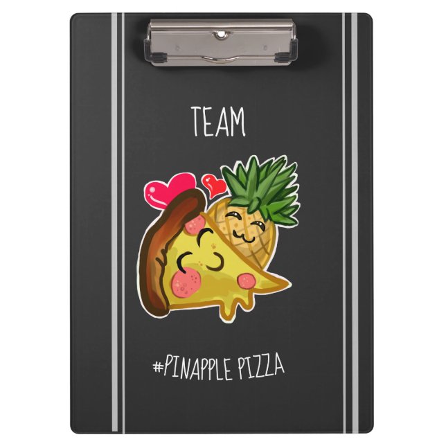 Team Pinapple Pizza Klemmbrett (Vorderseite)