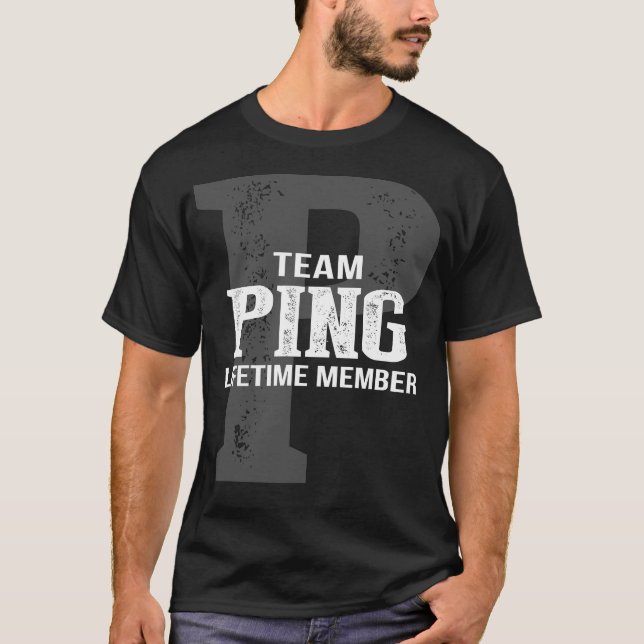 Team PING Lifetime Member T-Shirt (Vorderseite)