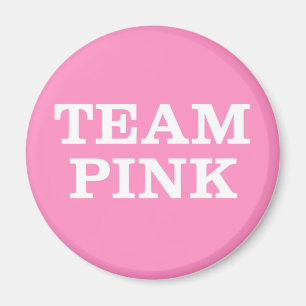 Team Pink.. für die Familie und Freunde der Braut Magnet