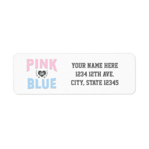Team PINK oder BLAU Geschlecht Enthüllung Baby Sho