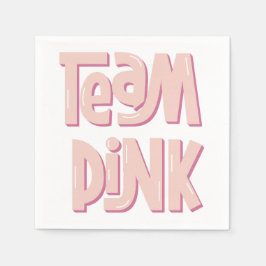 Team Pink Paper Napkin Serviette