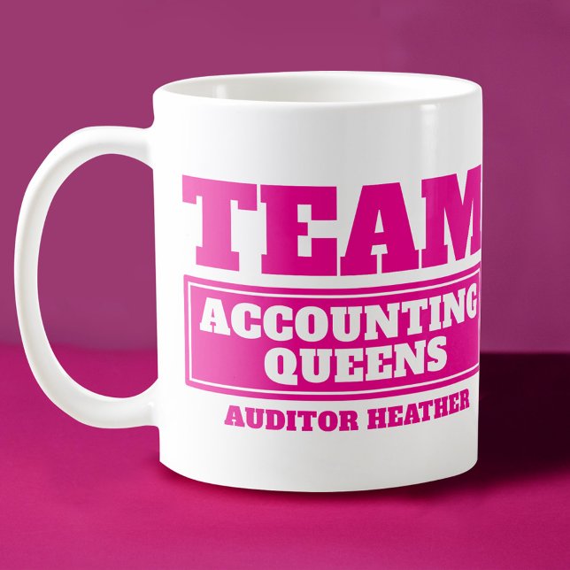 Team pink personalisieren Team und nennen Tasse (Von Creator hochgeladen)