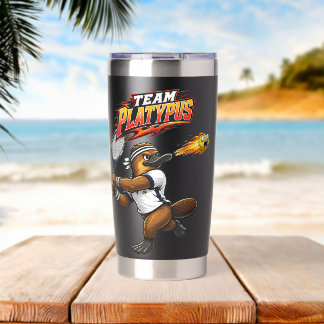 Team Platypus Tennis Thermobecher