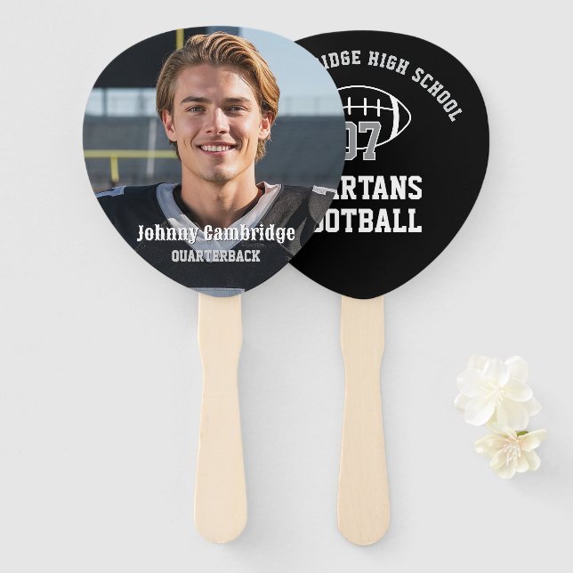 Team Player Head on a Stick | Set of 10 Fächer (Vorne und Hinten)