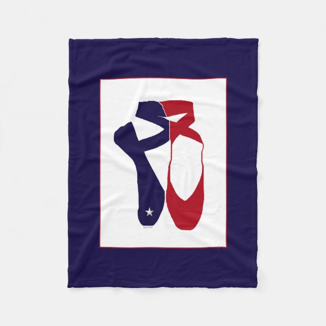 Team Pointe Ballet Americana Fleecedecke (Vorderseite)