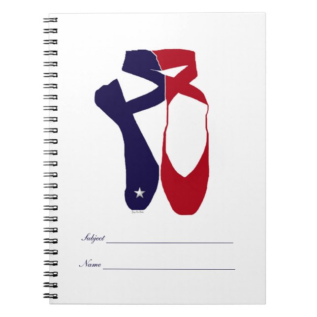 Team Pointe Ballet Americana Notizblock (Vorderseite)