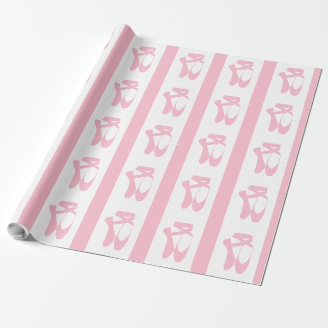 Team Pointe Ballet Pink Geschenkpapier (Ungerollt)