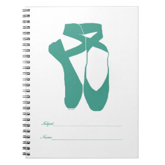 Team Pointe Ballet Seafoam Notizblock
