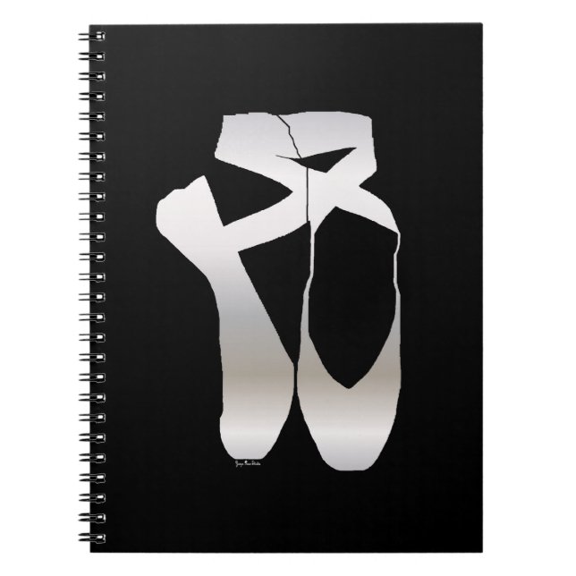 Team Pointe Ballet Silhouette Notizblock (Vorderseite)