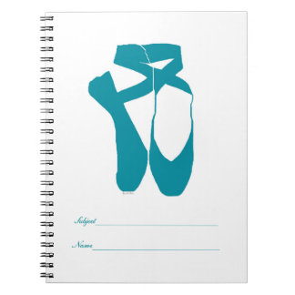 Team Pointe Ballet Turquoise Notizblock