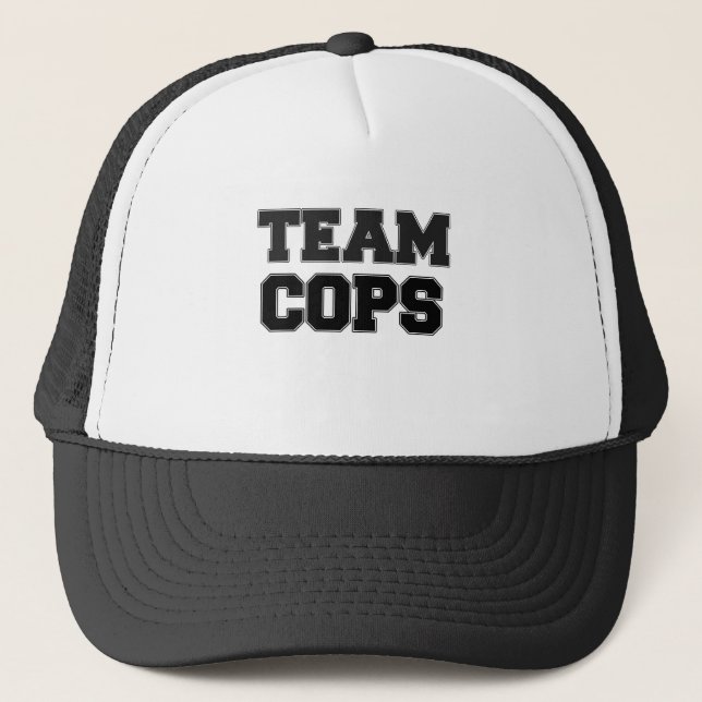 Team-Polizisten Truckerkappe (Vorderseite)