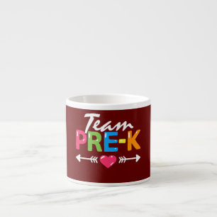 Team Pre K Vorschullehrer Schüler Zurück Zu Espressotasse