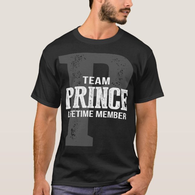Team PRINCE Lifetime Member T-Shirt (Vorderseite)