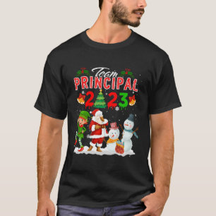 Team Principal 2023 Weihnachten Weihnachtsmann Rei T-Shirt
