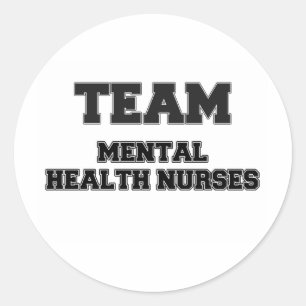 Team Psychische Krankenschwestern Runder Aufkleber
