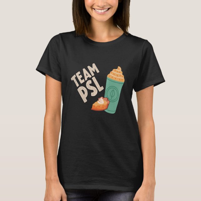 Team Pumpkin Spice Latte Fall Autumn Family Thanks T-Shirt (Vorderseite)