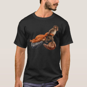 Team Punch Affe Mit Spielzeug Six Seven Stil T-Shirt