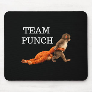 Team punch Baby-Affen punch Trend Meme Grafik Te Mousepad