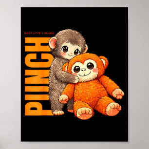 Team Punch - Baby-Affen-Schlag Poster