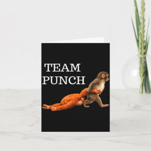 Team Punch Baby-Affen-Schlag Trend Meme Grafik  Karte