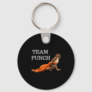 Team Punch Baby-Affen-Schlag Trend Meme Grafik Schlüsselanhänger