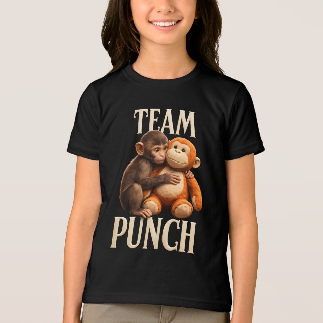 Team Punch Baby Monkey Punch Fun Fight Tri-Blend Shirt (Vorderseite)