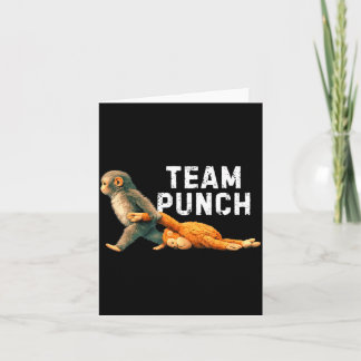 Team Punch Baby Monkey Punch Trend Meme Grafik Karte