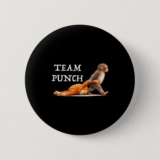Team punch baby monkey Team punch baby monkey  Button (Vorderseite)