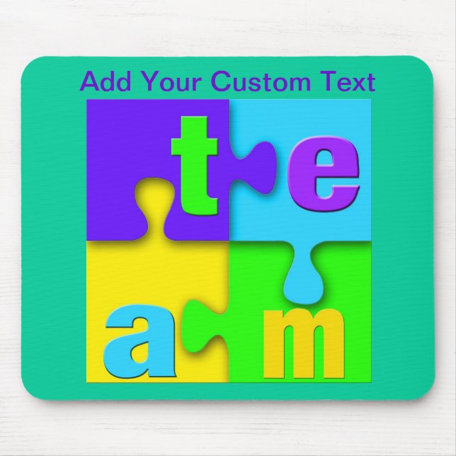 Team-Puzzlespiel Mousepad (Vorne)