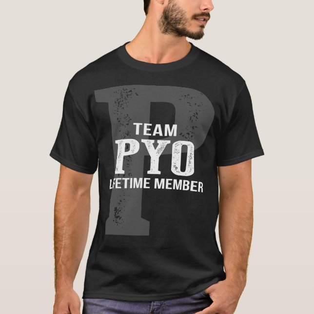 Team PYO Lifetime-Mitglied T-Shirt (Vorderseite)