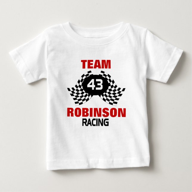 Team Racing Family Kids Baby T-shirt (Vorderseite)