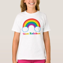 Team Rainbow Niedliche farbenfrohe Kinder T-Shirt