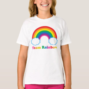 Team Rainbow Niedliche farbenfrohe Kinder T-Shirt