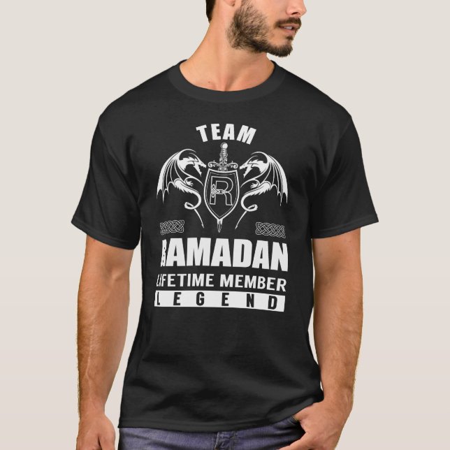 Team RAMADAN Lifetime Member Legende T-Shirt (Vorderseite)