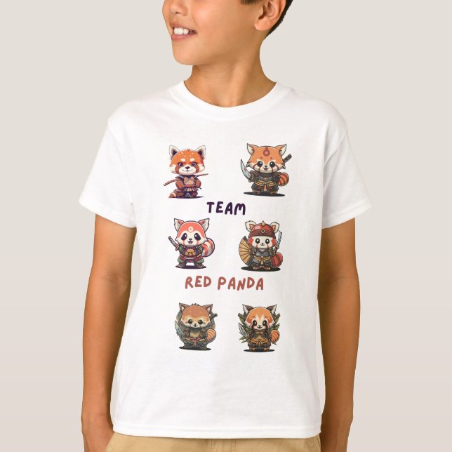 Team Red Panda Samauri T-Shirt (Vorderseite)