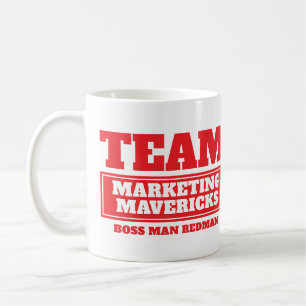 Team Red personalisieren Team und nennen Tasse
