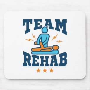 Team Rehab Physikalischer Therapeut Squad Mitarbei Mousepad