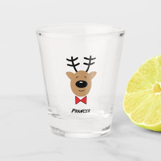 Team Reindeer - Prancer Schnapsglas (Vorderseite)