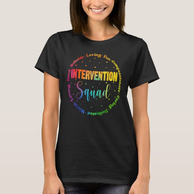 Team Response Intervention Lehrer Schule Squad T-Shirt (Vorderseite)