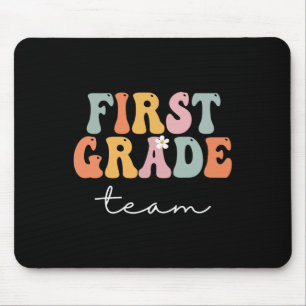 Team Retro Groovy Vintag erster Schultag Mousepad