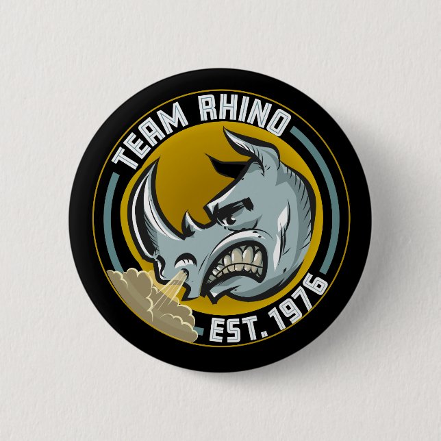 Team Rhino Knopf Button (Vorderseite)