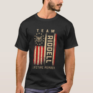 Team RIDDELL Lebenslanges Mitglied Amerikanische F T-Shirt